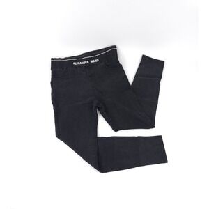 Black Alexander Wang skinny pull-on jeans logo waistband Size 4L- Small PLS Read